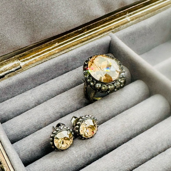 Vintage Sorrelli Earrings & Statement Ring - Picture 9 of 9